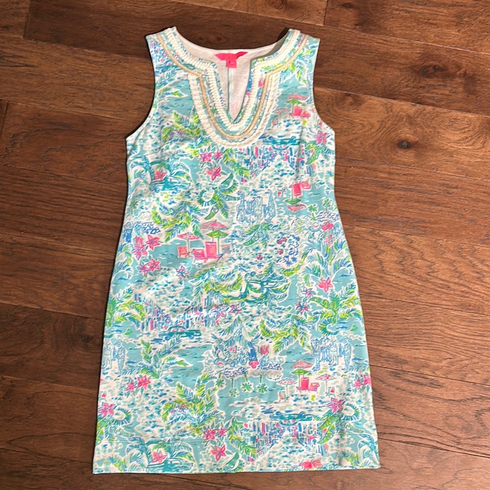 Lilly Pulitzer Blue and Pink Dress
